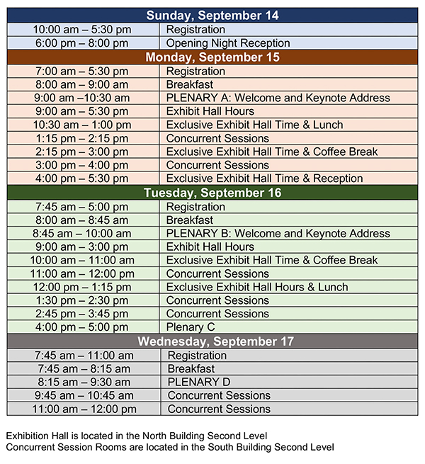 RCC2025 Schedule